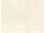 Coupon tissu 50 cm gaze pois or écru