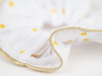 Grand Chouchou Passepoil paquerettes blanches