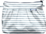 Pochette plissée rayé bleu blanc