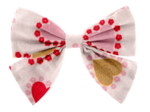 Barrette noeud papillon petits coeurs