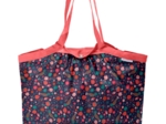 Sac cabas taille moyenne plissé huppette fleurie