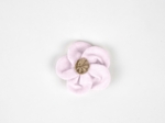 Mini Barrette Pétales de Fleur oxford rose