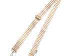 Bandoulière étroite rayé or blanc