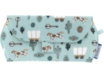Etui à lunettes bleu western