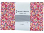 Coupon tissu 1 m cocktail de fleurs