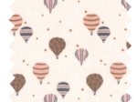 Coupon tissu enduit de 35cm  montgolfiere