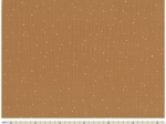 Tissu gaze pois or caramel