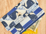 Mini pochette porte-monnaie baleino bleu