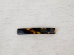Barrette rectangle moyenne leopard