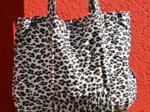 Sac tote bag pliable leopard