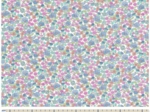 Coupon tissu 1 m pastel fleuri