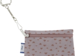 Pochette porte-clés triangle cuivré gris