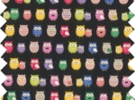 Coupon tissu 50 cm multichouettes