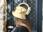 Chapeau Pluie Ajustable Femme T3 mimosa jaune rose