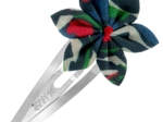 Barrette clic-clac fleur étoile  tulipes