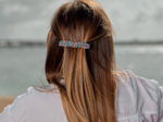 Barrette cheveux tressée mille et une fleurs