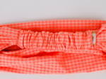 Bandeau fichu Enfant vichy orange fluo