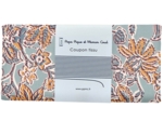 Coupon tissu 50 cm ex2400 indienne bleu glacier ocre