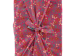 Furoshiki grand 73 x 73 cm badiane framboise