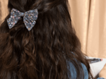 Barrette noeud papillon seventies