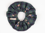 Chouchou tartan fleuri