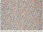Coupon tissu 50 cm ex2430 fleuri mini orange fluo