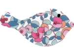 Barrette mésange boutons rose