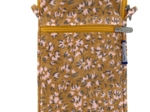 Pochette téléphone matelassée gypso ocre