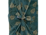 Furoshiki grand 73 x 73 cm ex2451 forêt de sapins or vert