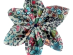 Barrette fleur étoile 4 fleur mentholé