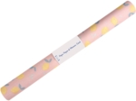 Coupon tissu enduit de 35cm  citron jaune rose ex1057