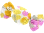 Petite barrette mini bonbon mimosa jaune rose