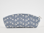 Trousse scolaire vichy brodé marine