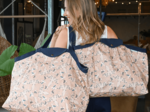 Sac cabas grand oiseau bandana