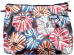 Pochette plissée anémones rayées