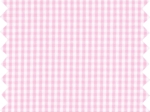 Coupon tissu 50 cm vichy rose