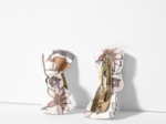 Barrettes clic-clac petits noeuds rêve de jasmin