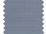 Tissu jersey feston bleu