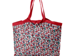 Sac cabas taille moyenne plissé prairie fleurie