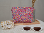 Mini pochette tissu cocktail de fleurs