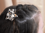 Barrette fleur étoile leopard