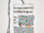 Pochette à bijoux pastel fleuri