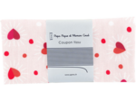 Coupon tissu 50 cm ex2306 coeurs scintillants rouges