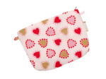 Mini pochette tissu petits coeurs