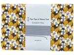 Coupon tissu 1 m fleurs moutarde ex1055