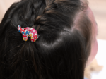 Barrette Eléphanteau cocktail de fleurs