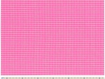 Tissu coton au mètre vichy rose fluo