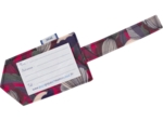 Etiquette bagage pavot  fuchsia