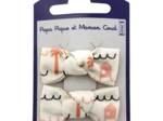 Barrettes clic-clac petits noeuds  copa-cabana