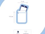 Pochette téléphone matelassée palmeraie